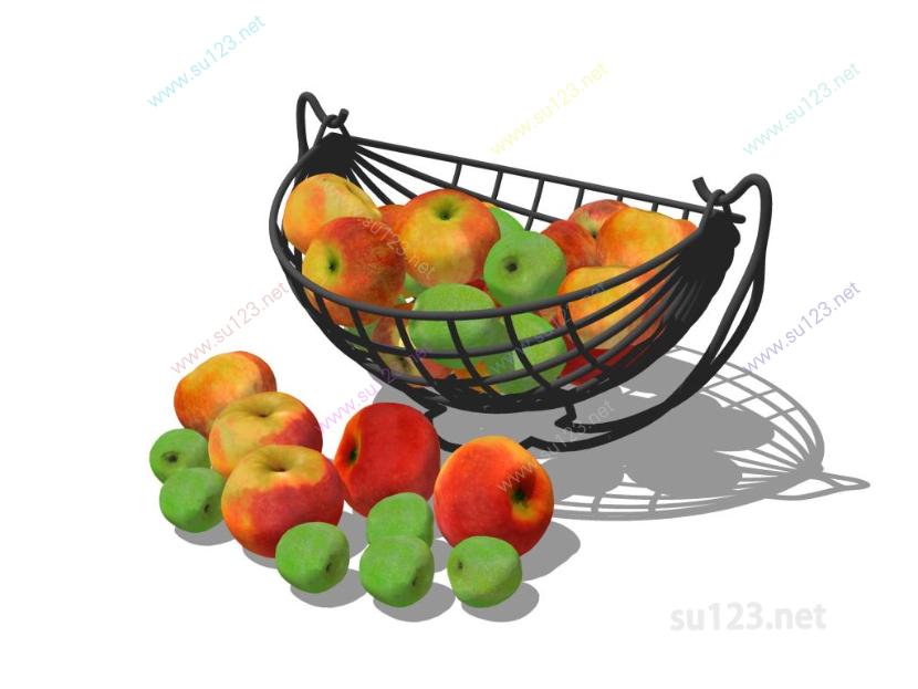 水果果盘摆件 (17)SU模型