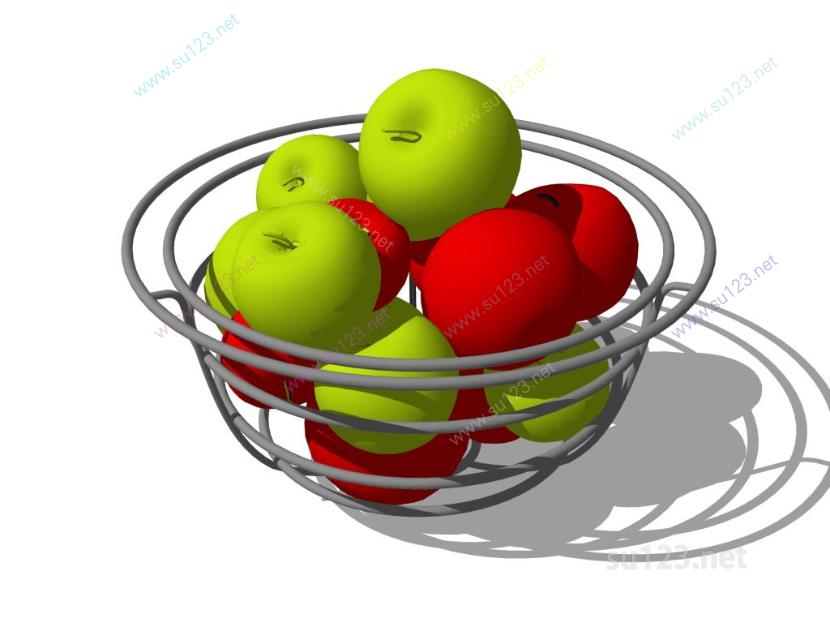 水果果盘摆件 (2)SU模型