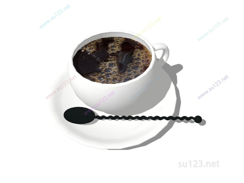 餐具咖啡杯子 (2)SU模型