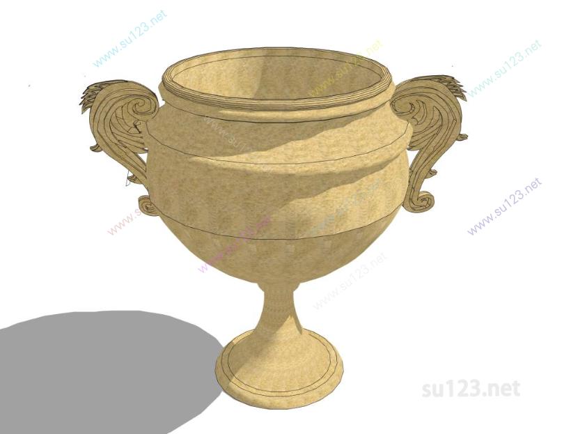 花瓶罐子瓷器摆件 (7)SU模型