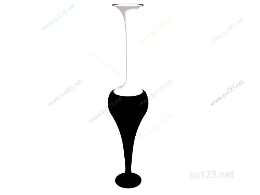 花瓶罐子瓷器摆件 (21)SU模型