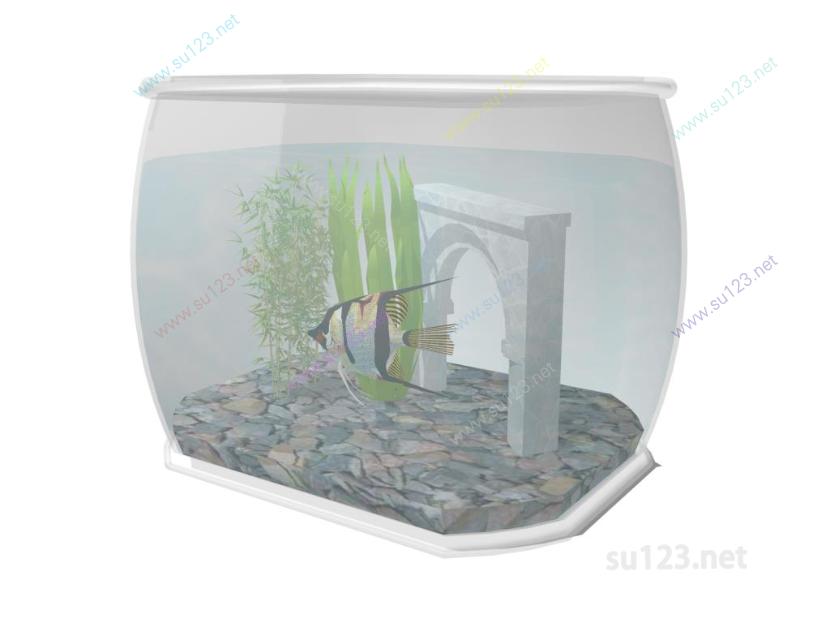 鱼缸 (2)SU模型