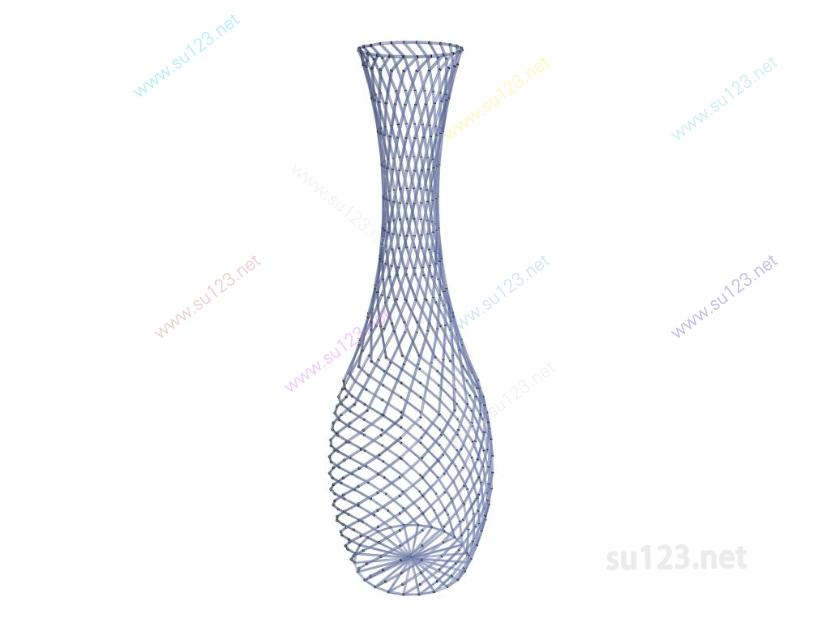 花瓶罐子瓷器摆件 (27)SU模型