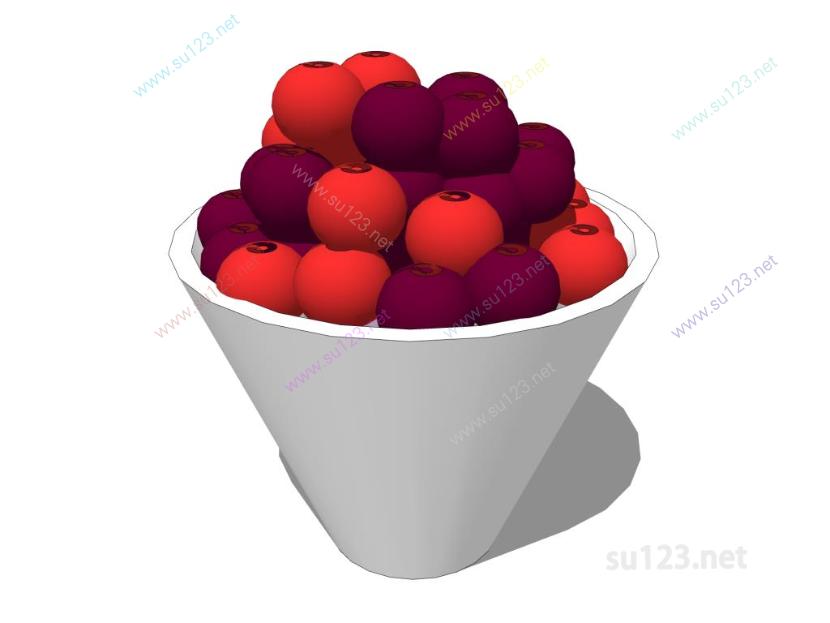 水果果盘摆件 (10)SU模型草图大师sketchup模型
