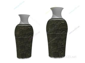 花瓶罐子瓷器摆件 (31)SU模型