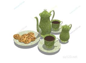 茶具茶壶茶杯子 (3)SU模型