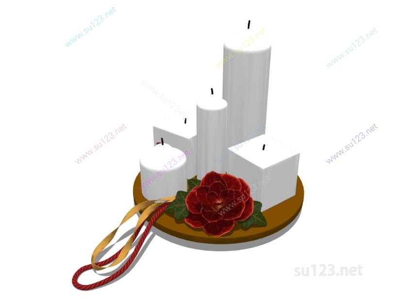 蜡烛摆件 (2)SU模型