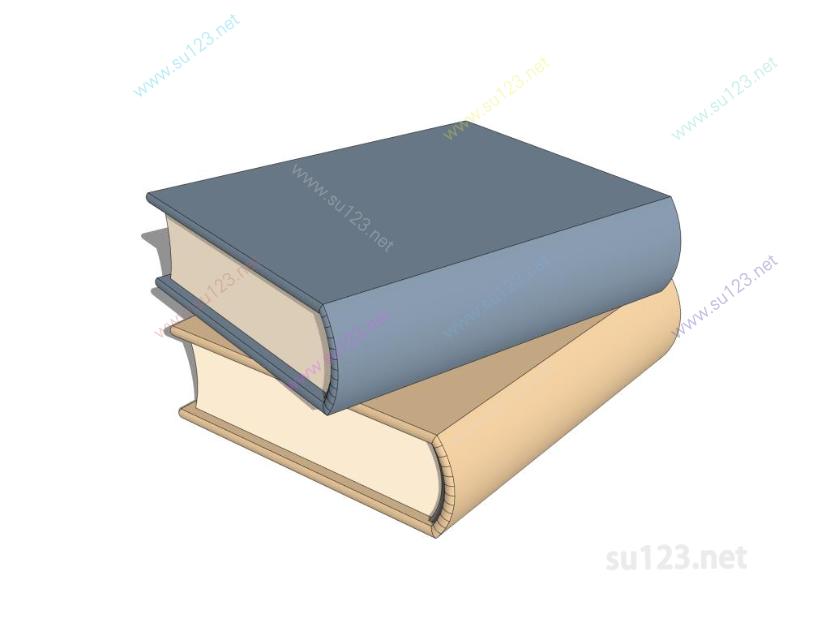 书籍摆件 (8)SU模型