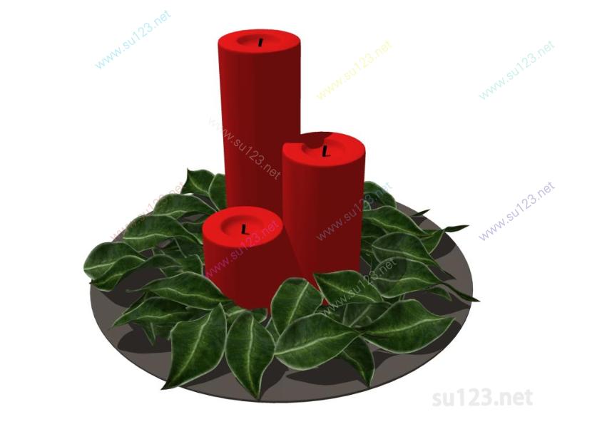 蜡烛摆件 (4)SU模型