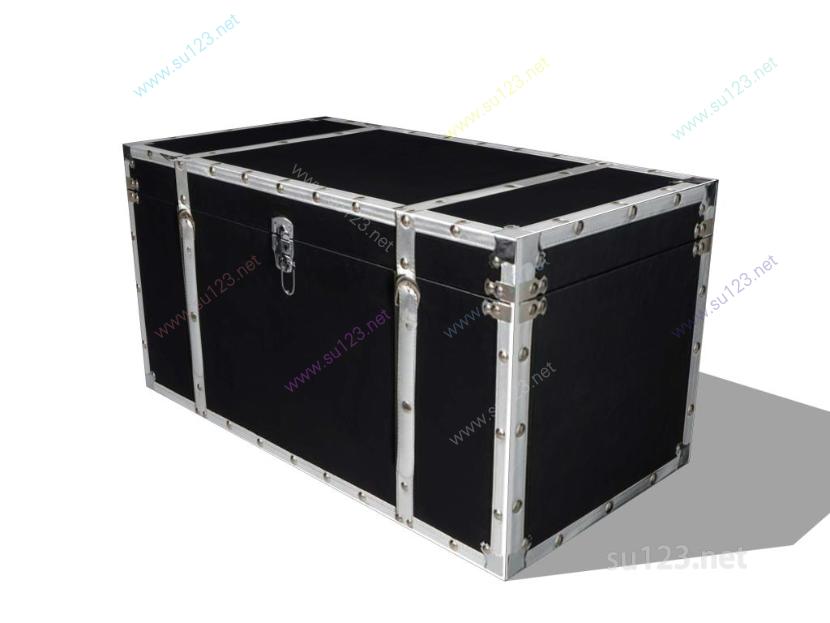 宝物箱收纳箱行李箱 (2)SU模型