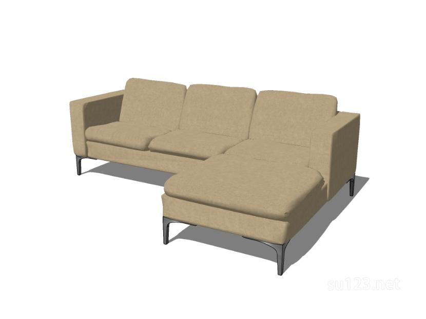L型沙发6SU模型草图大师sketchup模型