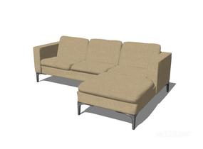 L型沙发6SU模型