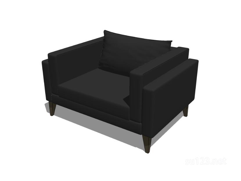 单人沙发52SU模型草图大师sketchup模型