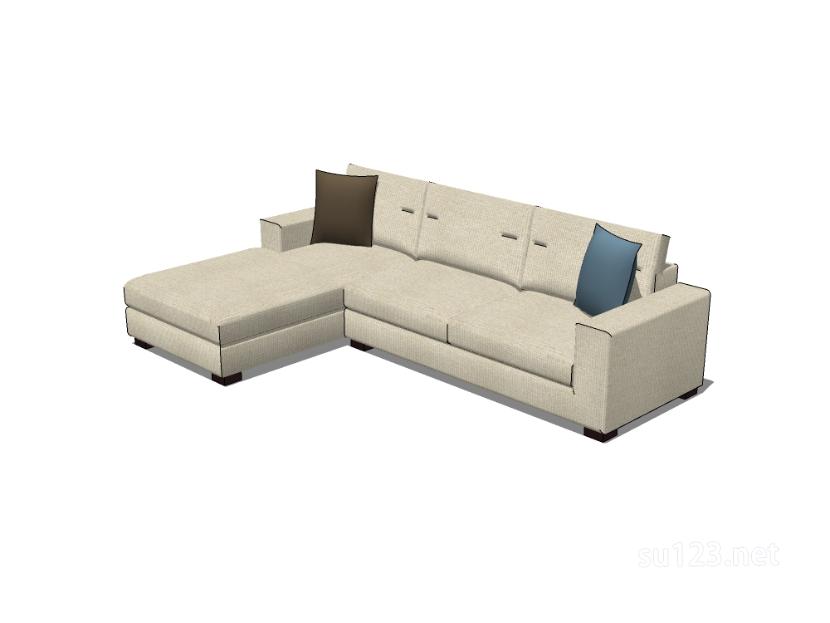L型沙发10SU模型