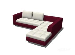L型沙发24SU模型