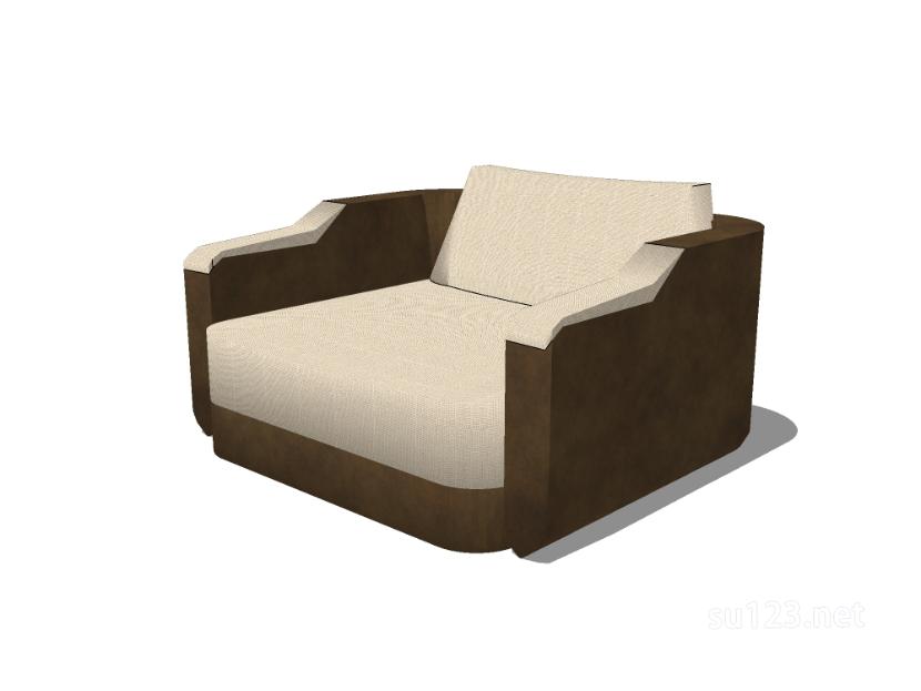 单人沙发7SU模型