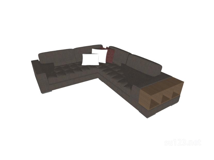 L型沙发32SU模型草图大师sketchup模型