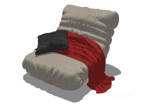 单人沙发3SU模型