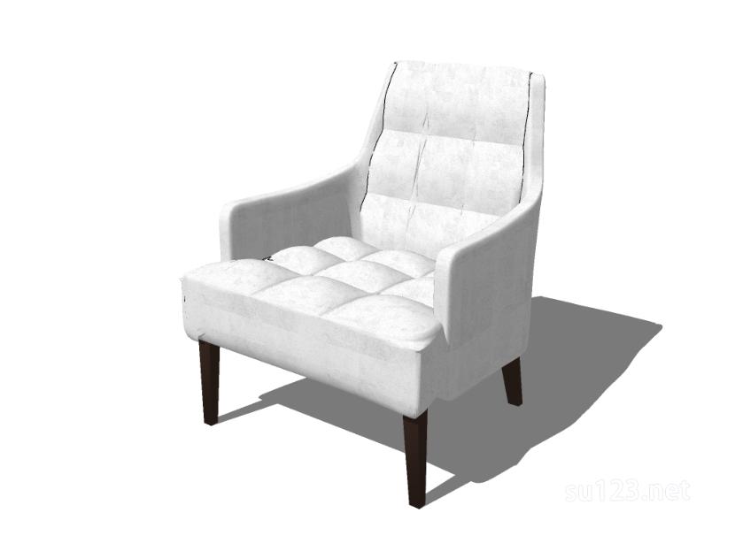单人沙发78SU模型草图大师sketchup模型