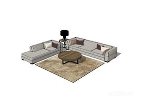 沙发组合5SU模型