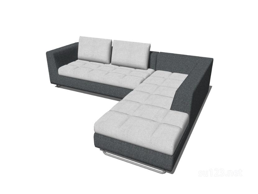 L型沙发23SU模型