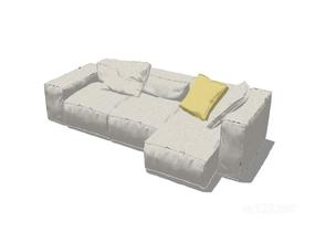 L型沙发20SU模型
