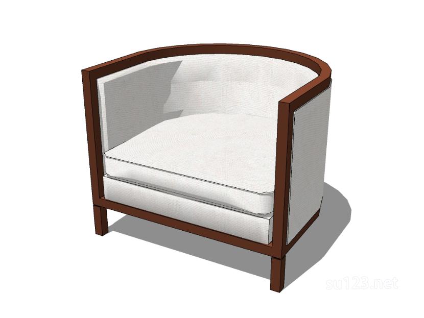 单人沙发83SU模型
