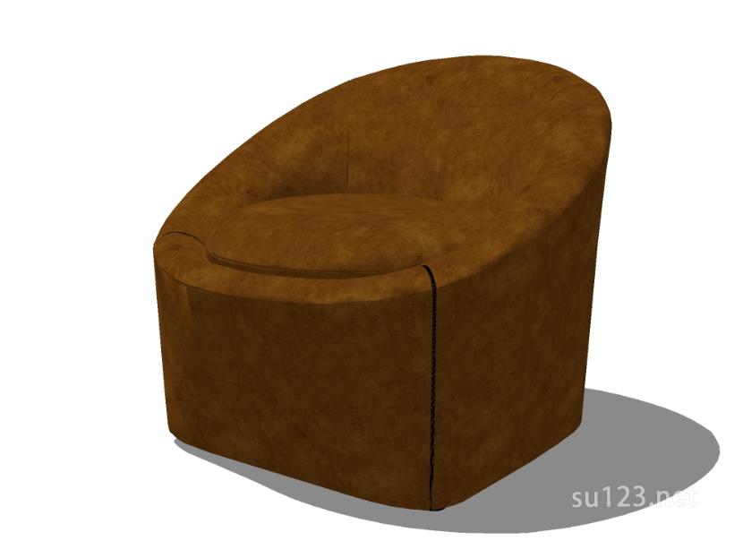 单人沙发16SU模型