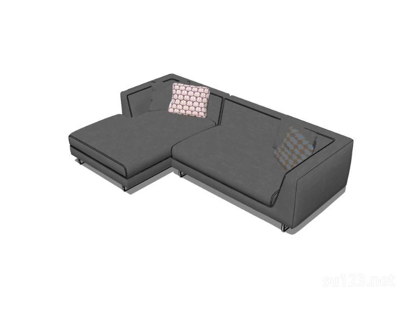 L型沙发5SU模型