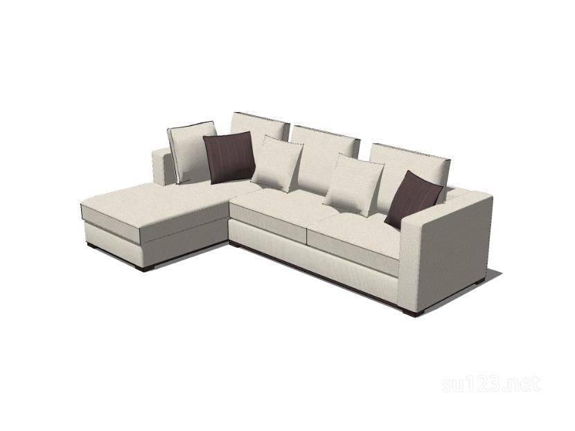 L型沙发11SU模型