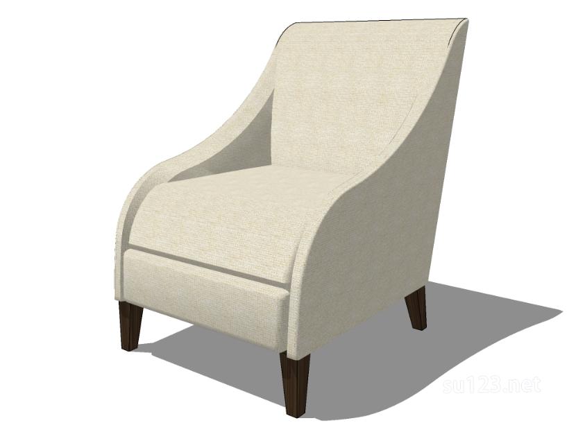 单人沙发5SU模型