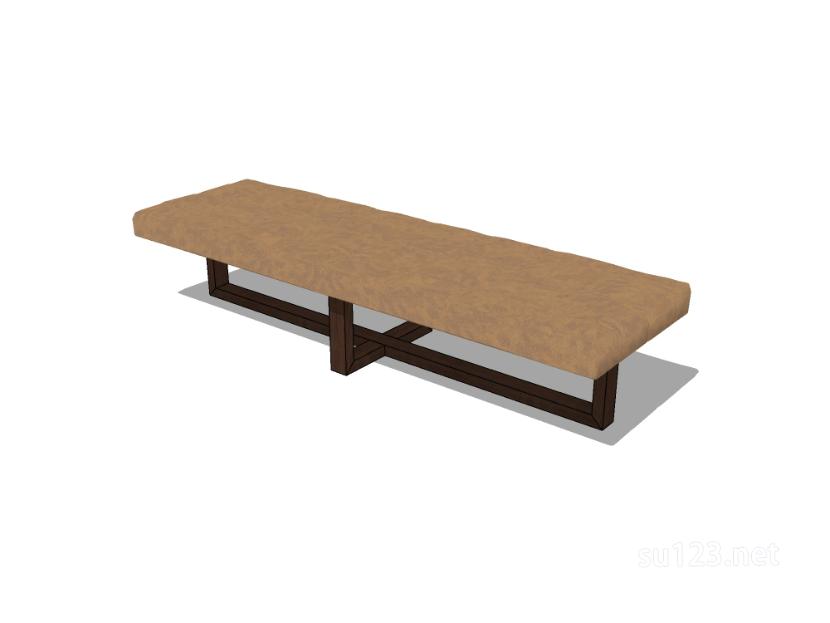 床尾椅6SU模型