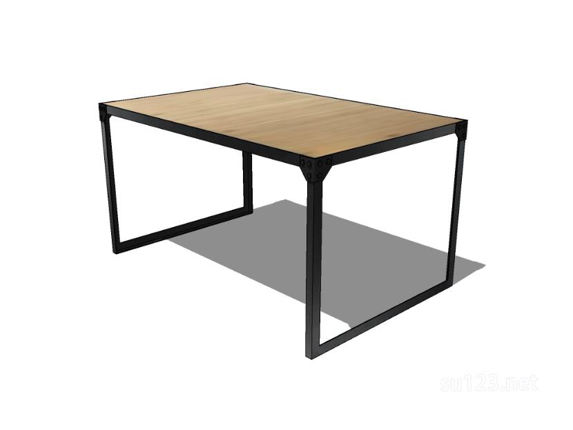 方餐桌20SU模型
