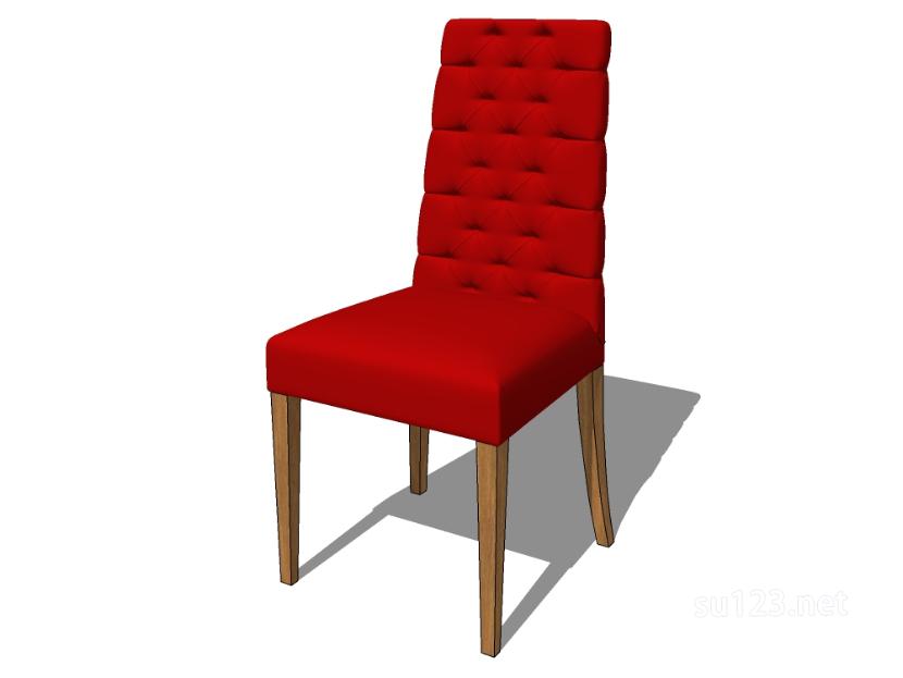 无扶手椅子单椅7SU模型草图大师sketchup模型