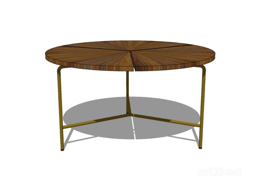 圆餐桌3SU模型