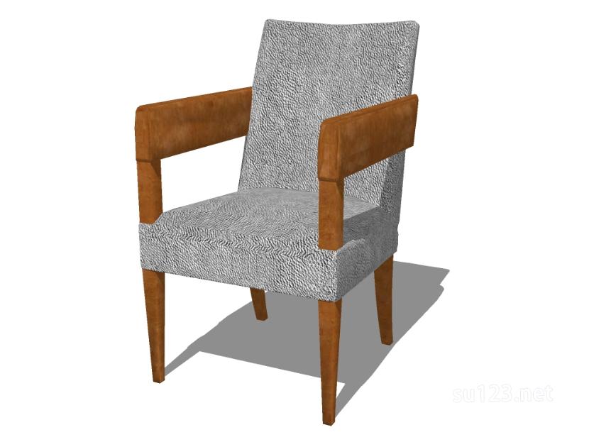 扶手椅单椅1SU模型