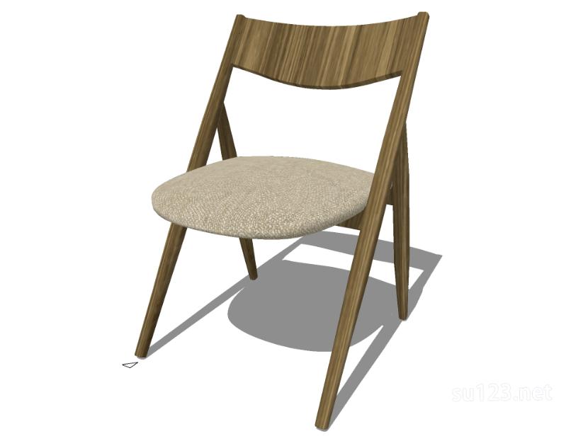 无扶手椅子单椅5SU模型