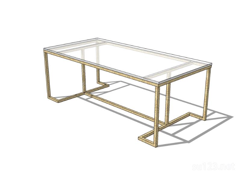 方餐桌13SU模型