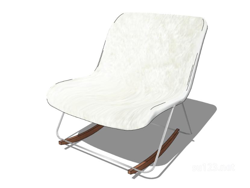 无扶手椅子单椅33SU模型