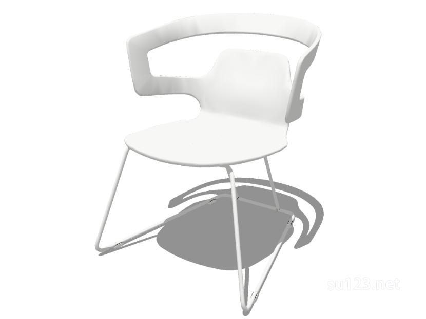 扶手椅子单椅6SU模型