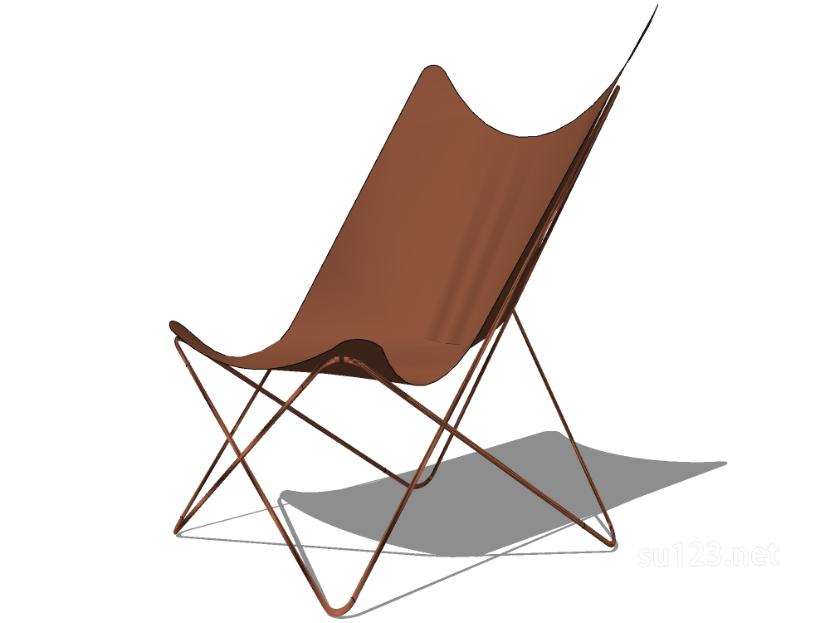 无扶手椅子单椅10SU模型