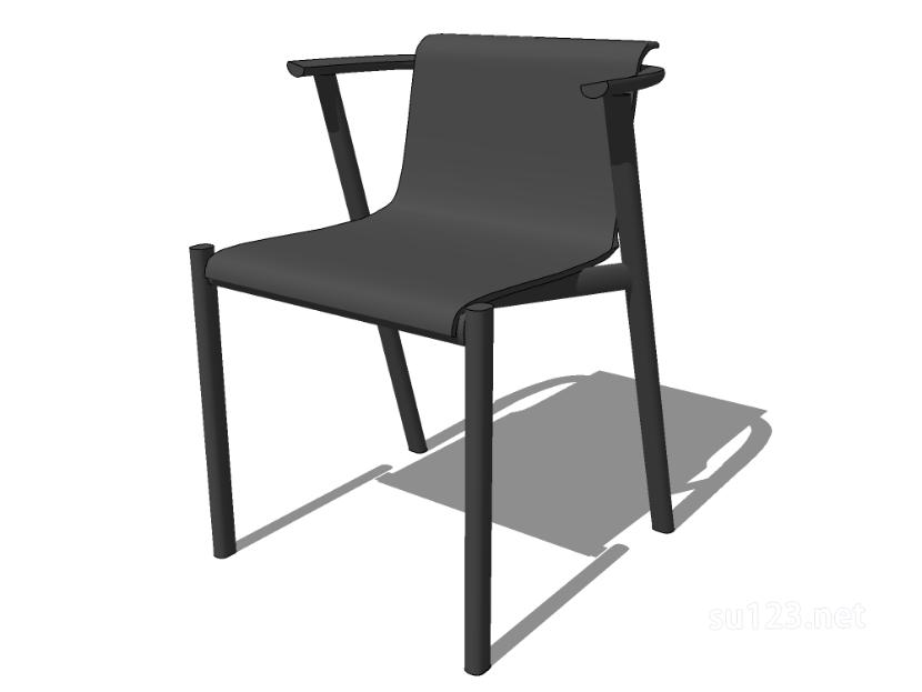 无扶手椅子单椅15SU模型草图大师sketchup模型