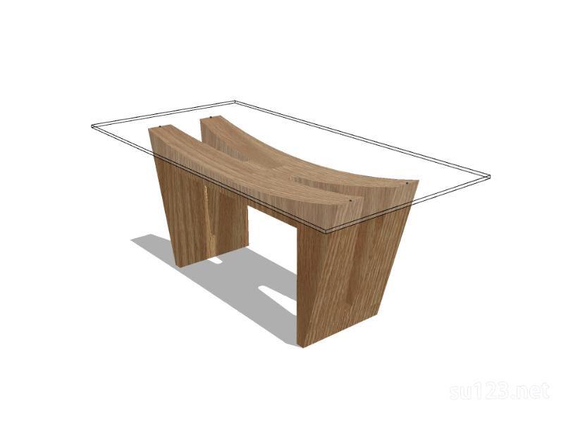 方餐桌36SU模型