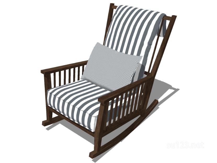扶手椅子单椅31SU模型草图大师sketchup模型