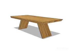 方餐桌42SU模型
