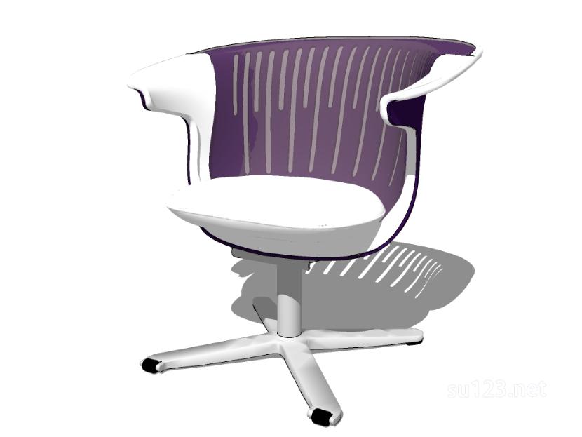 扶手椅单椅22SU模型