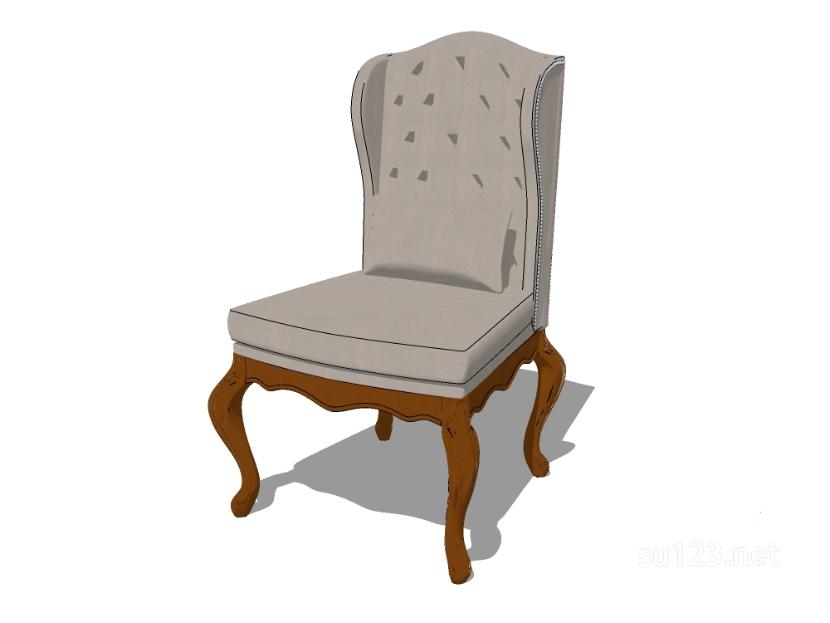 无扶手椅子单椅11SU模型草图大师sketchup模型