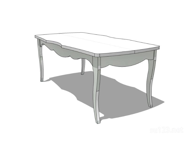 方餐桌27SU模型