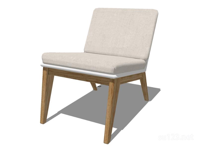 无扶手椅子单椅5SU模型