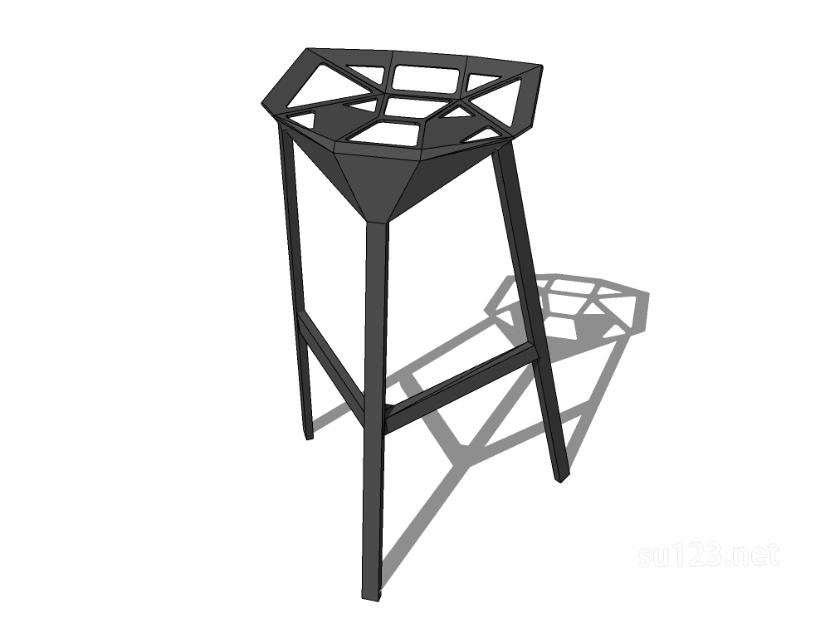 吧台椅24SU模型草图大师sketchup模型